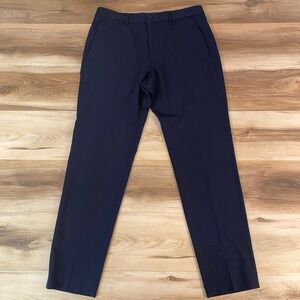 Zara Slim Fit Navy Blue Dress Pants Mens 31 Stretch Trousers Made in Turkey